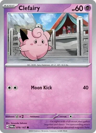 Clefairy 078/167 Reverse Holo