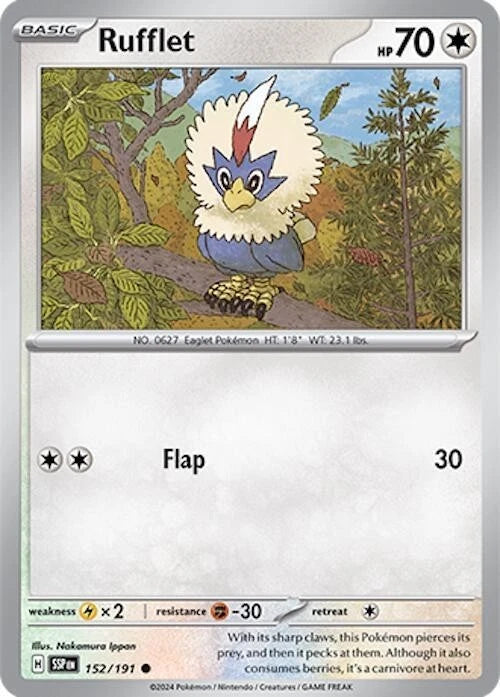 Rufflet 152/191 Reverse Holo