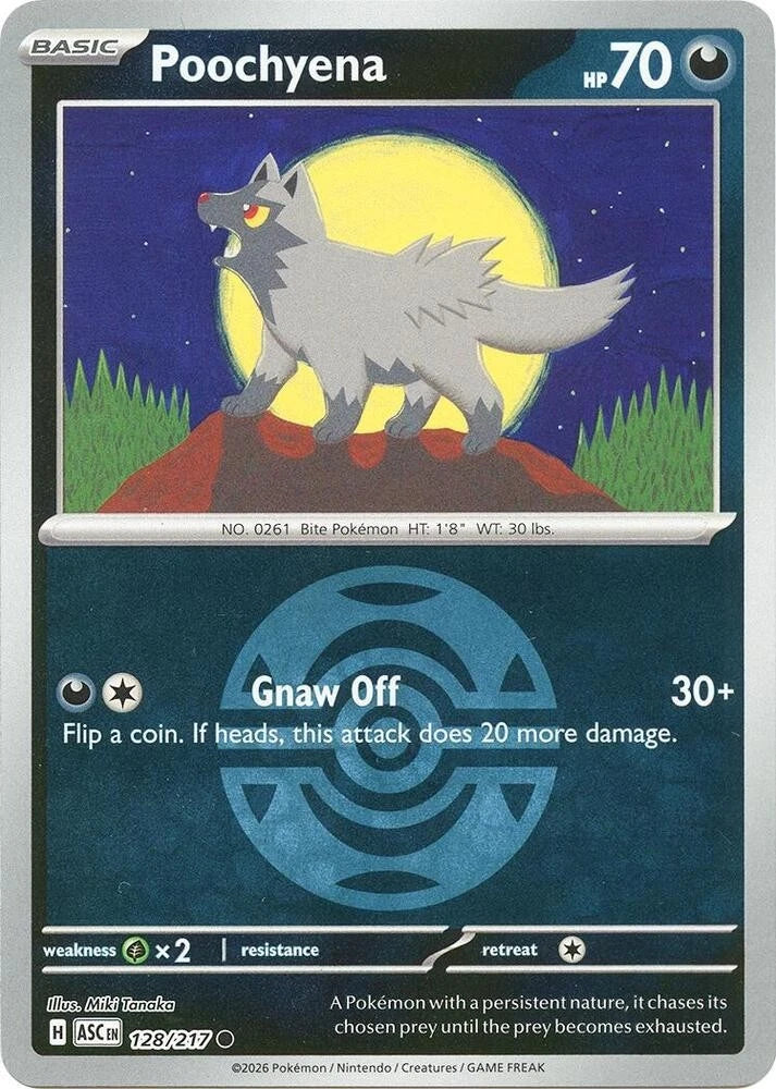 Poochyena 128/217 Pokeball Pattern