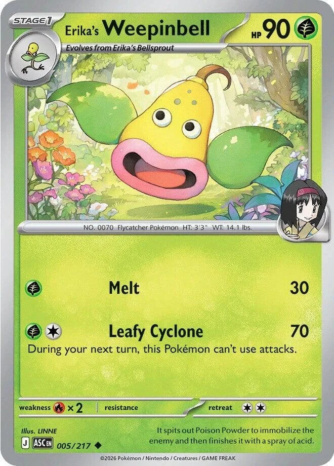 Erika's Weepinbell 005/217 Reverse Holo