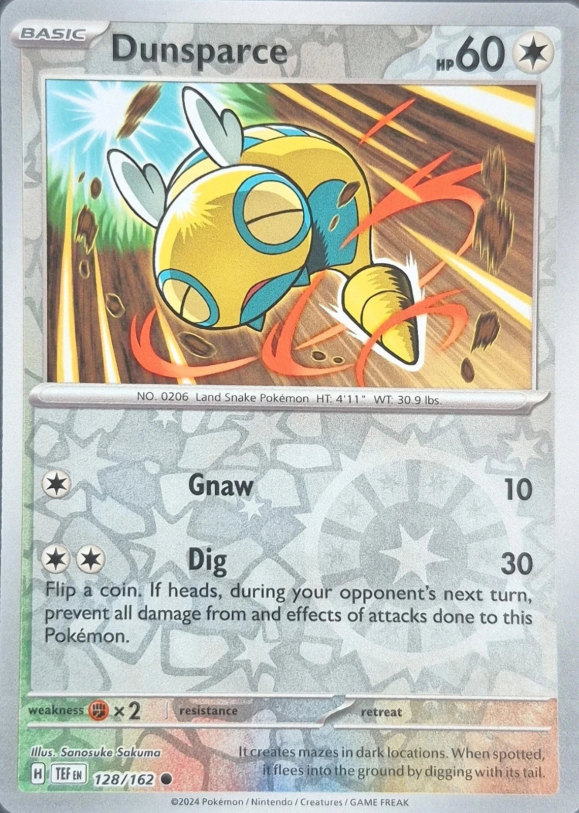 Dunsparce 128/162 Reverse Holo