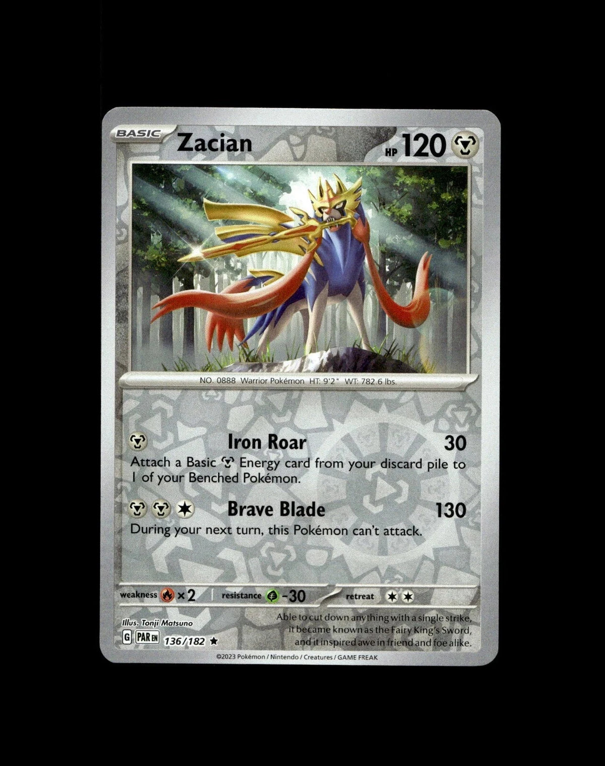 Zacian 136/182 Reverse Holo