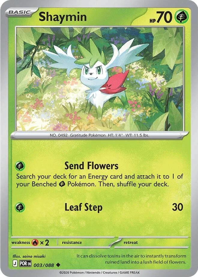 Shaymin 003/088 Reverse Holo