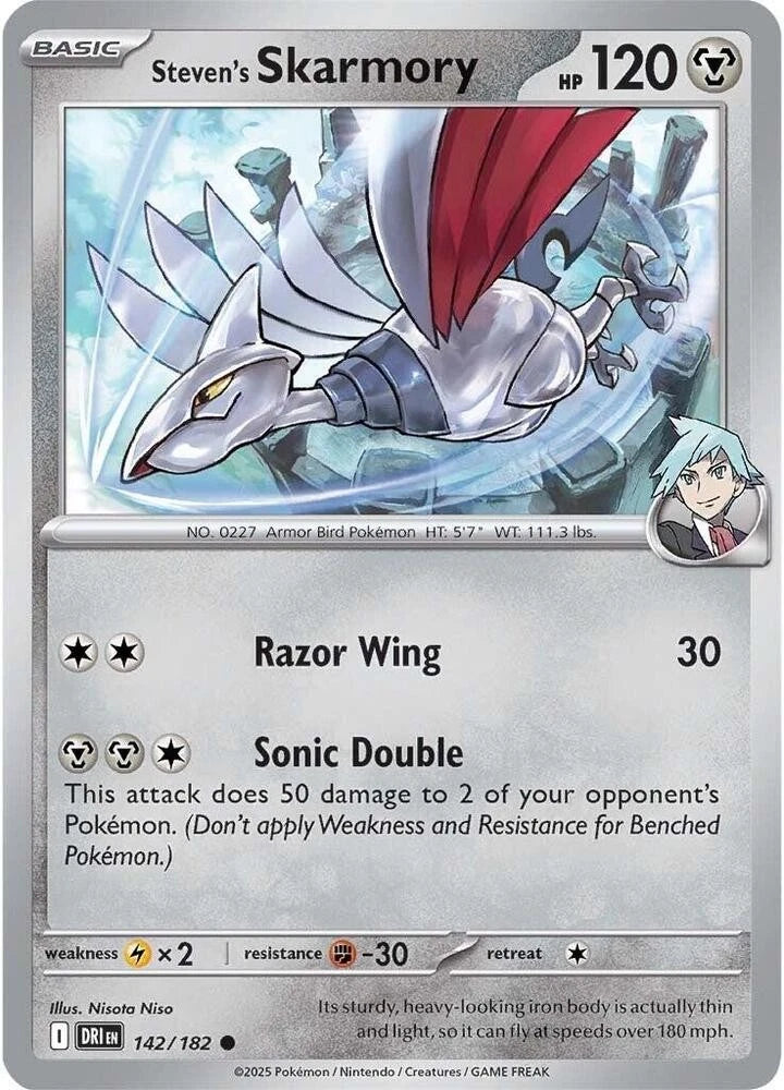 Steven's Skarmory 142/182 Reverse Holo