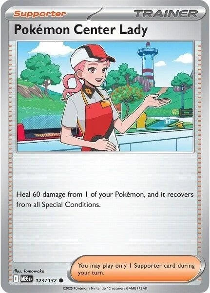 Pokémon Center Lady 123/132 Reverse Holo