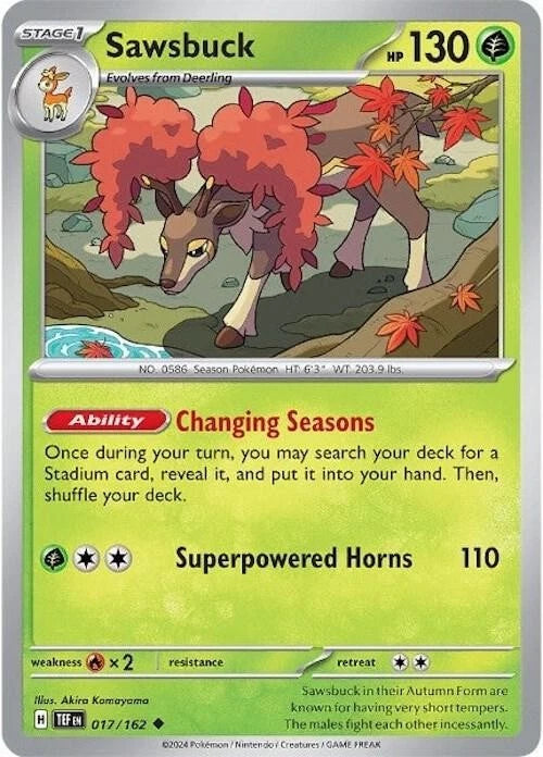Sawsbuck 017/162 Reverse Holo