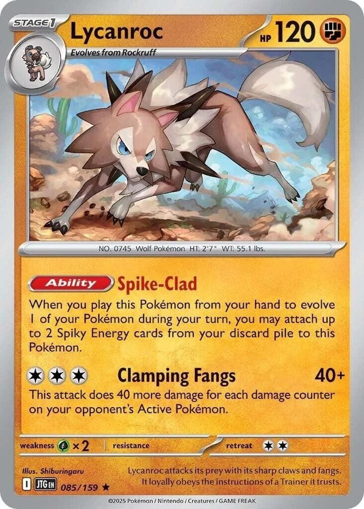 Lycanroc 085/159 Reverse Holo