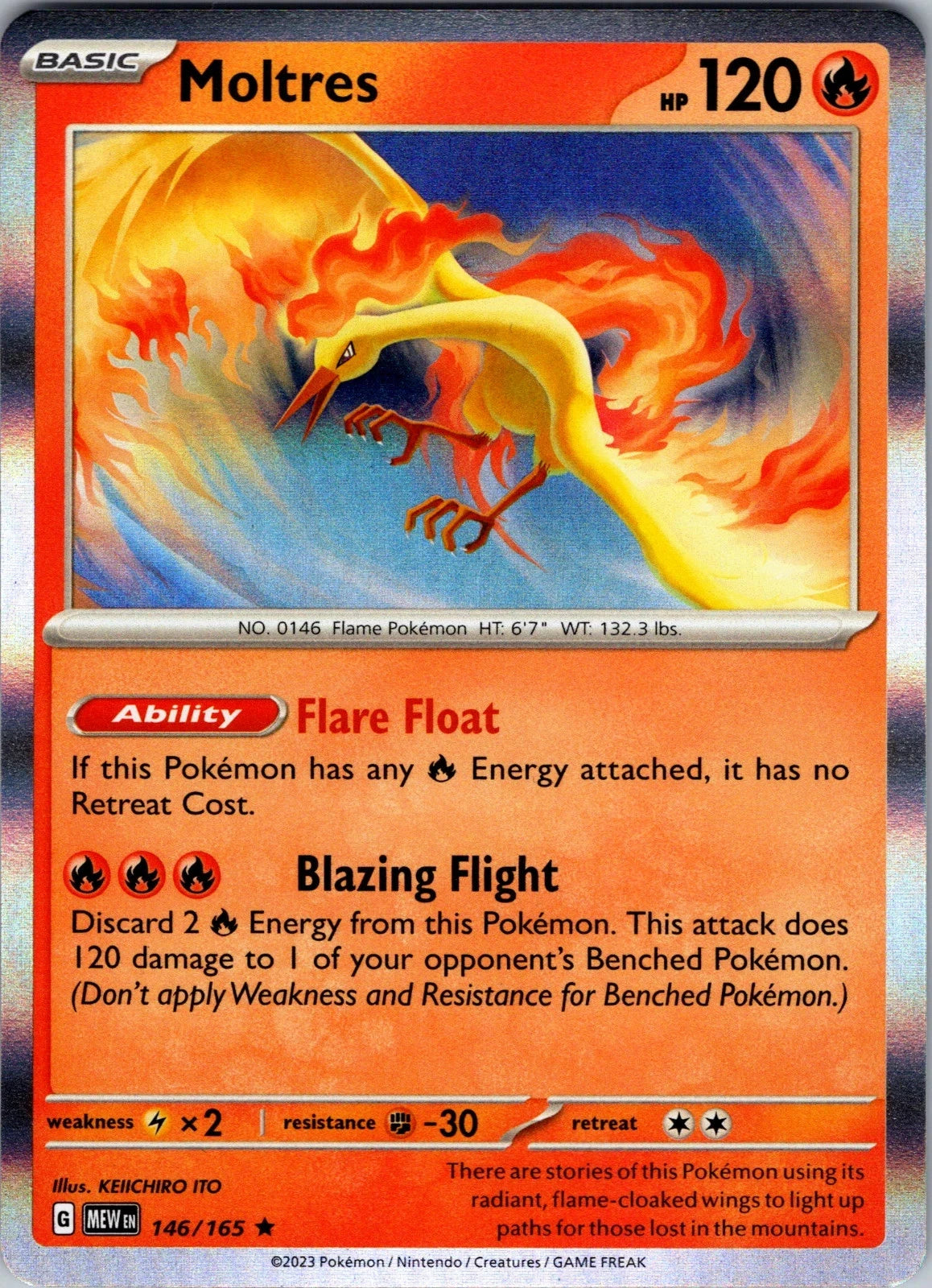 Moltres 146/165 Holographic