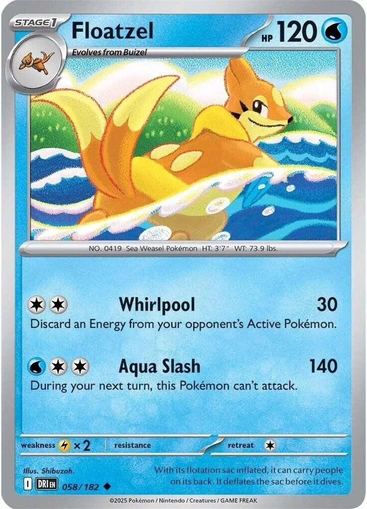 Floatzel 058/182 Reverse Holo