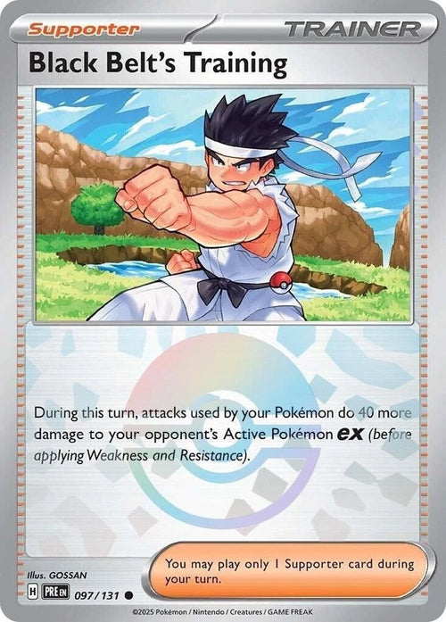 Black Belt's Training 097/131 Pokeball Pattern