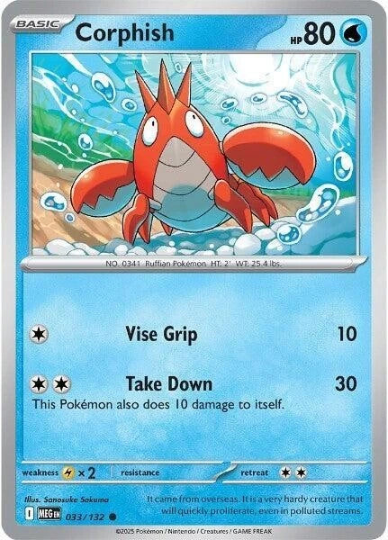 Corphish 033/132 Reverse Holo