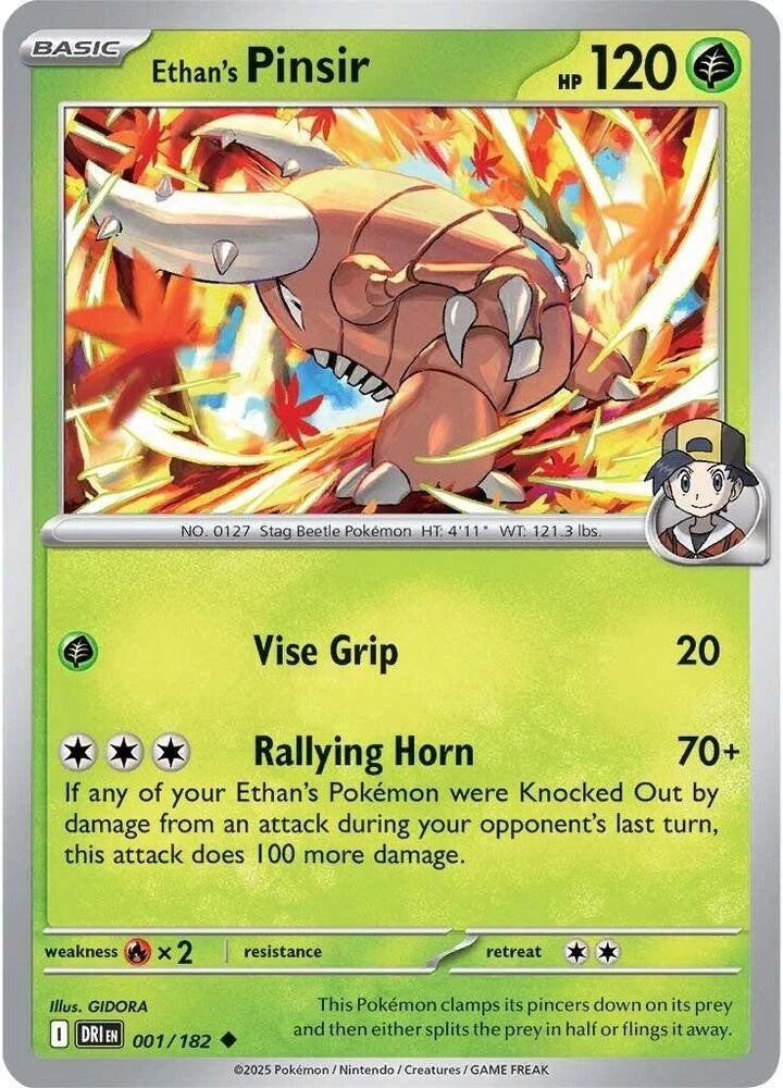 Ethan's Pinsir 001/182 Reverse Holo