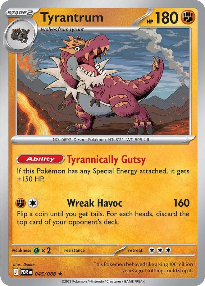 Tyrantrum 045/088 Reverse Holo