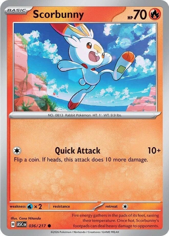Scorbunny 036/217 Reverse Holo