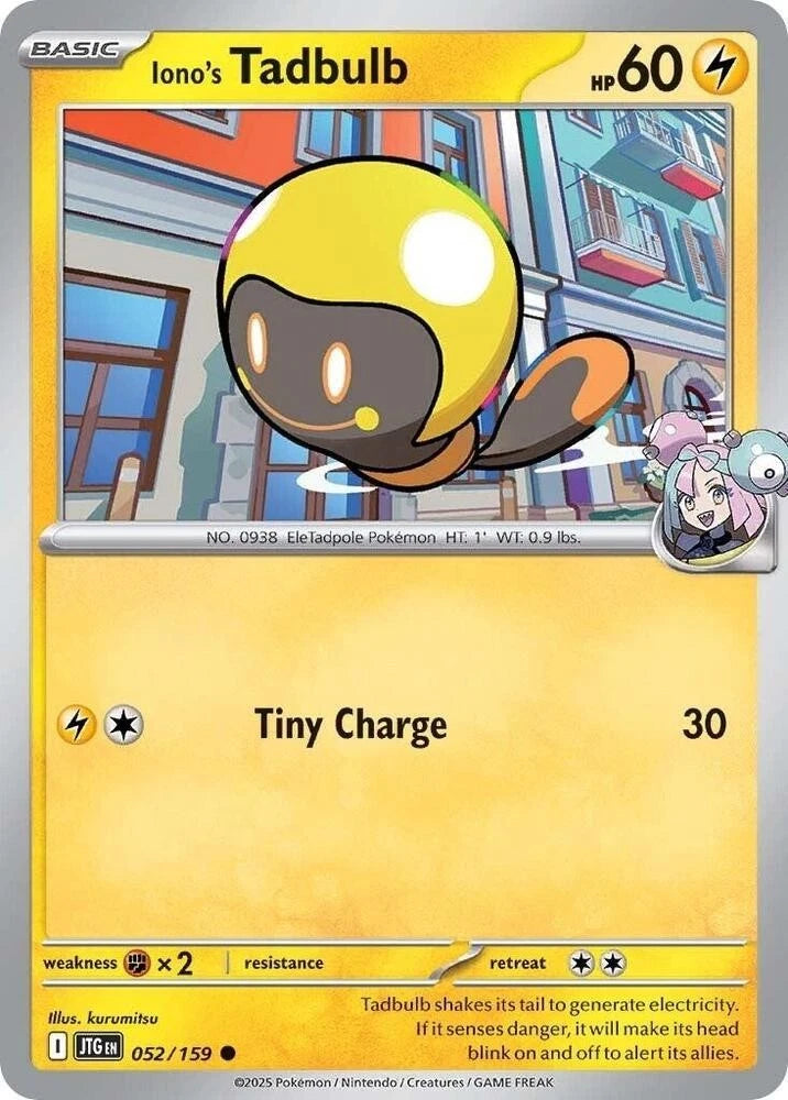 Iono's Tadbulb 052/159 Reverse Holo