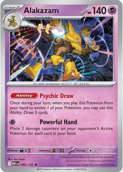 Alakazam 056/132 Reverse Holo