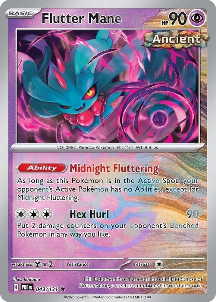 Flutter Mane 043/131 Pokeball Pattern