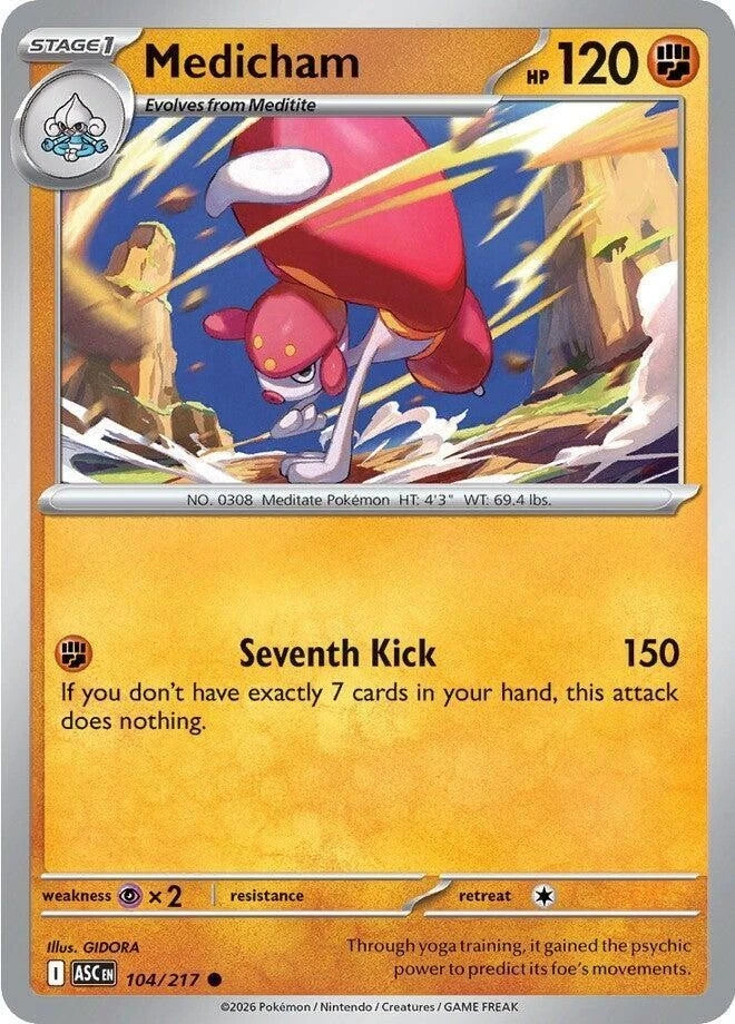Medicham 104/217 Reverse Holo