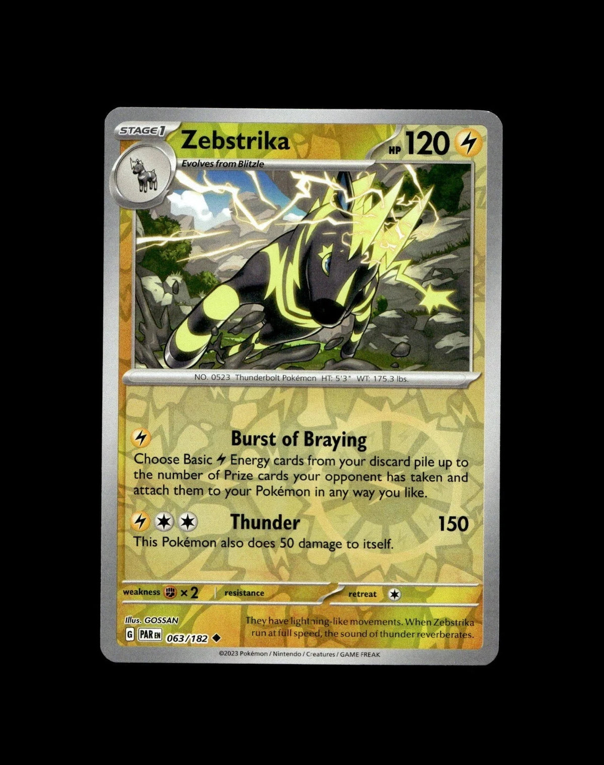 Zebstrika 063/182 Reverse Holo