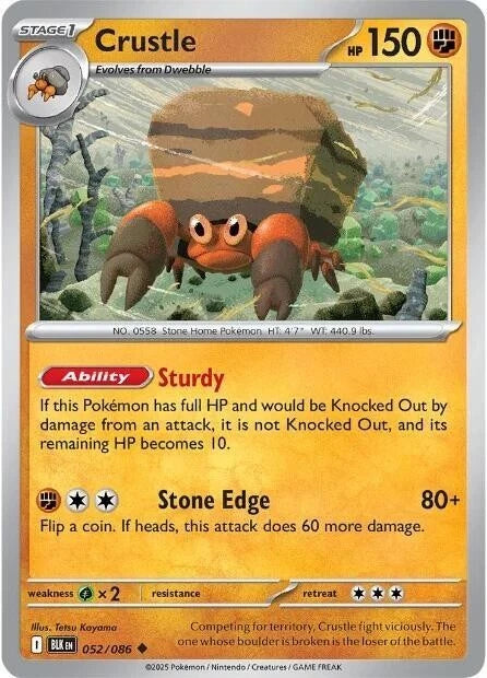Crustle 052/086 Reverse Holo