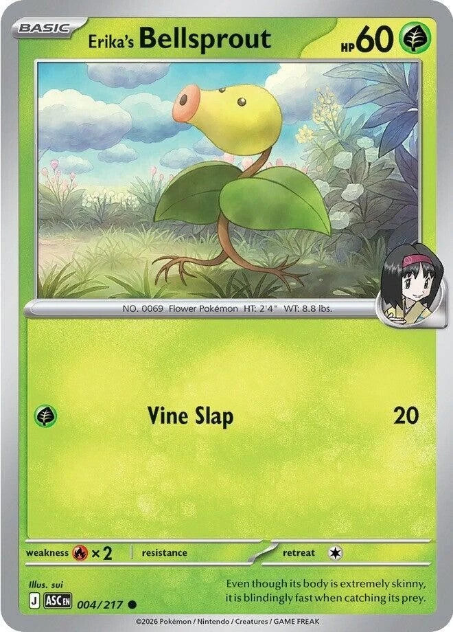 Erika's Bellsprout 004/217 Reverse Holo