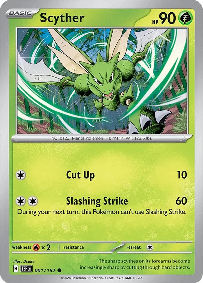 Scyther 001/162 Reverse Holo