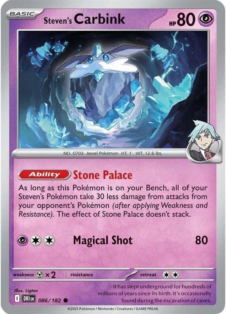 Steven's Carbink 086/182 Reverse Holo