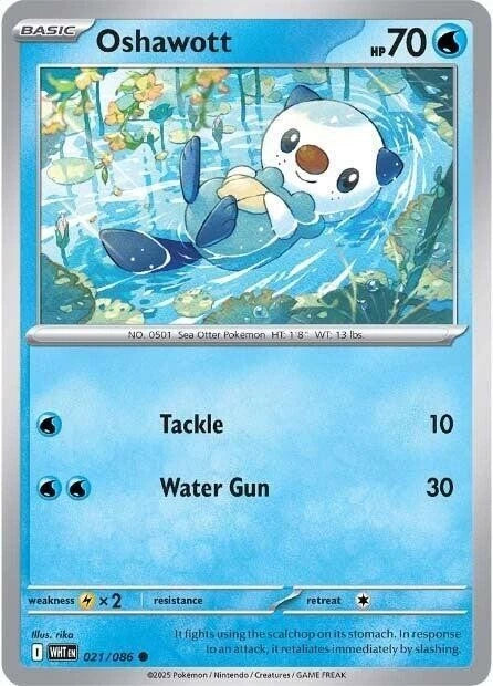 Oshawott 021/086 Reverse Holo