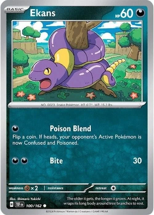 Ekans 100/162 Reverse Holo