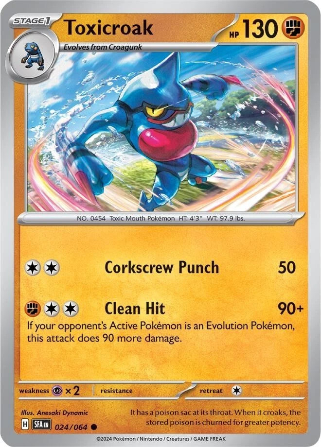 Toxicroak 024/064 Reverse Holo