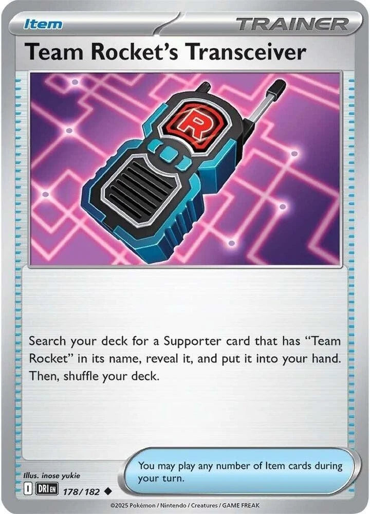 Team Rocket's Transceiver 178/182 Reverse Holo