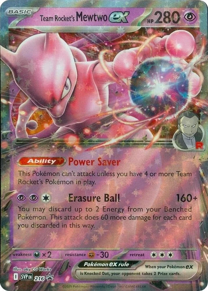 Team Rocket's Mewtwo ex SVP 216