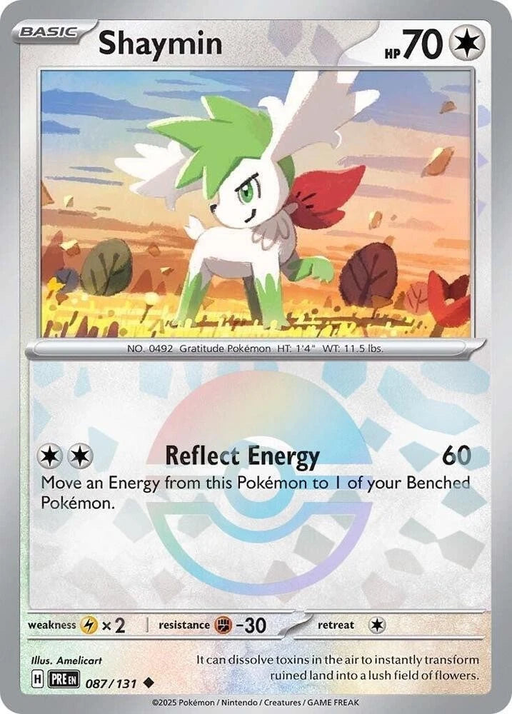 Shaymin 087/131 Pokeball Reverse Holo