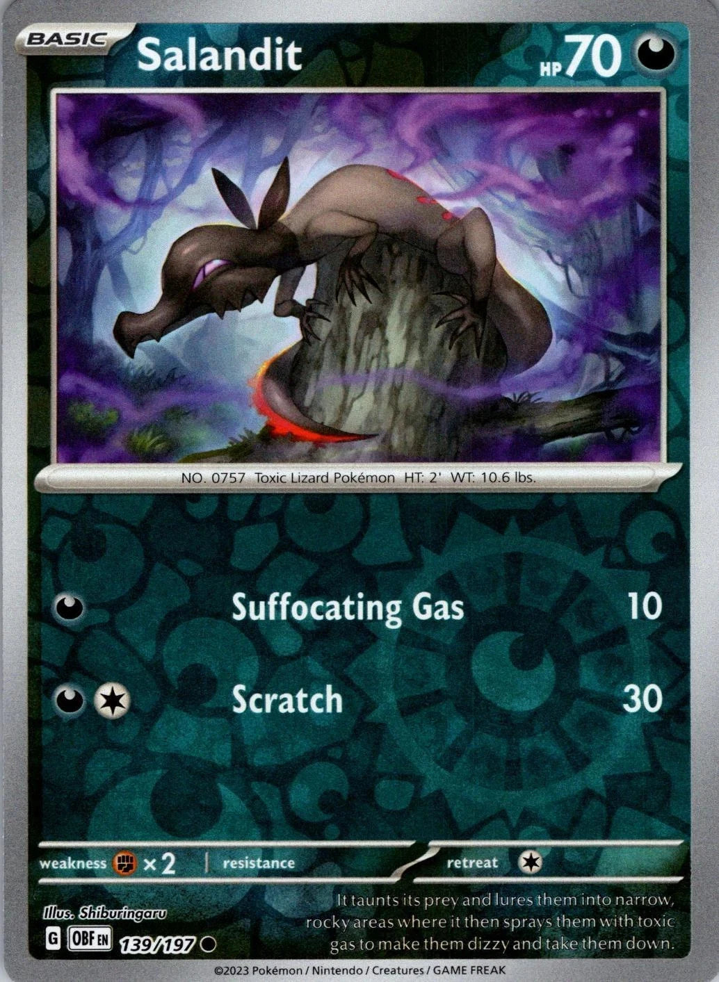 Salandit 139/197 Reverse Holo