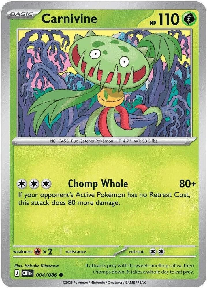 Carnivine 004/086 – Chaos Rising