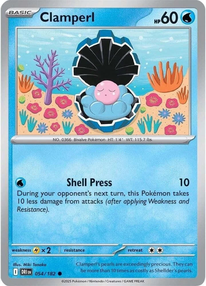 Clamperl 054/182 Reverse Holo