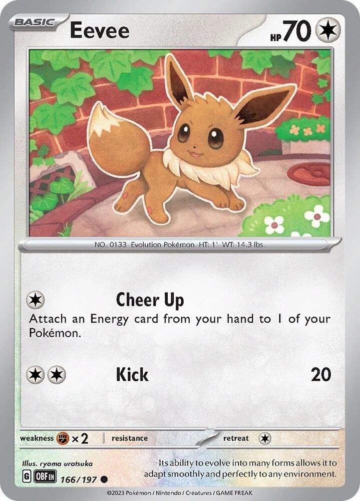 Eevee 166/197 Reverse Holo