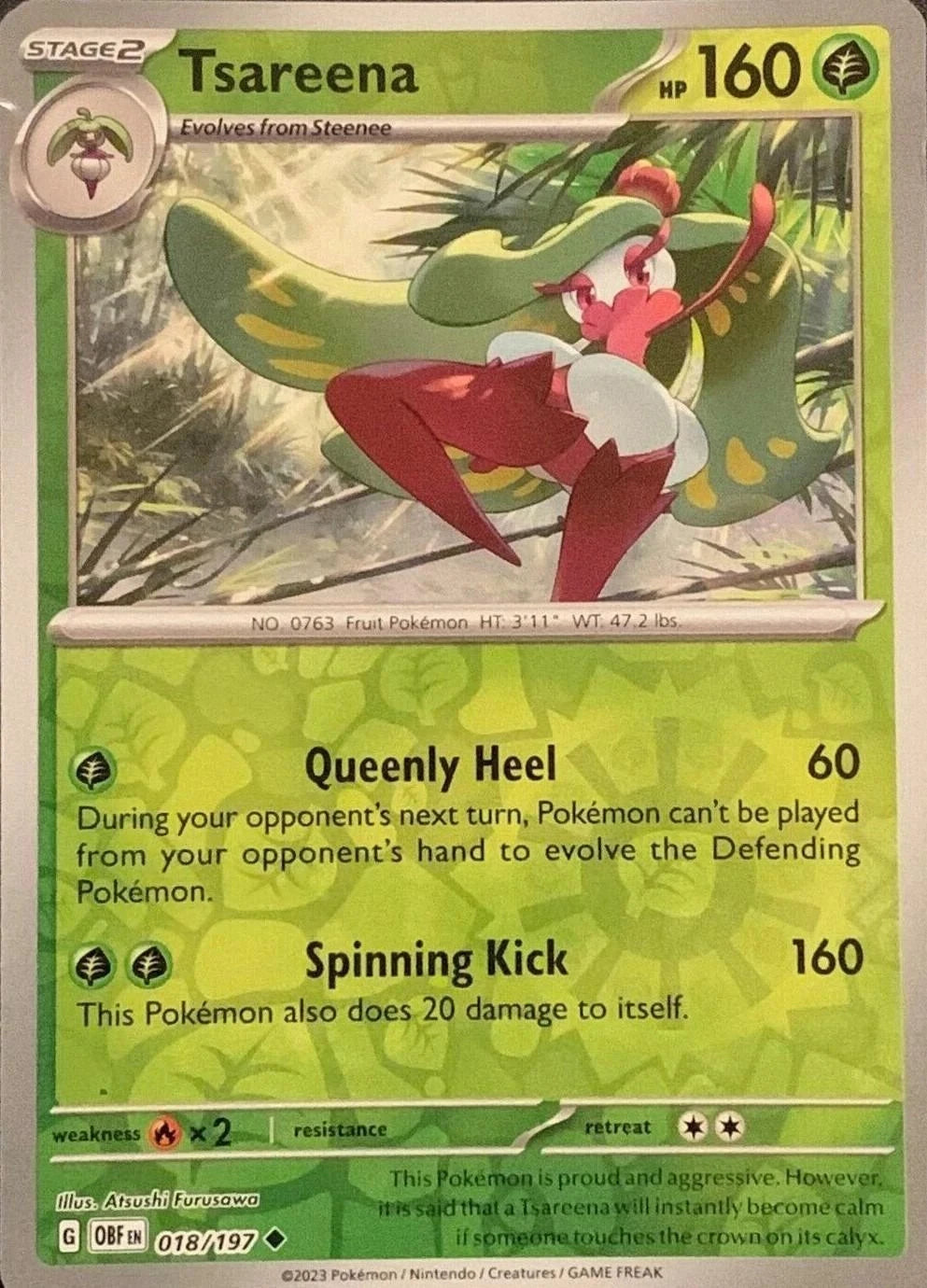 Tsareena 018/197 Reverse Holo