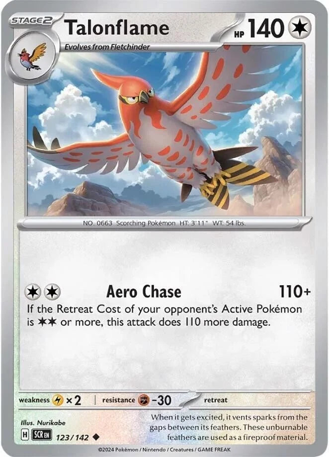Talonflame 123/142 Reverse Holo