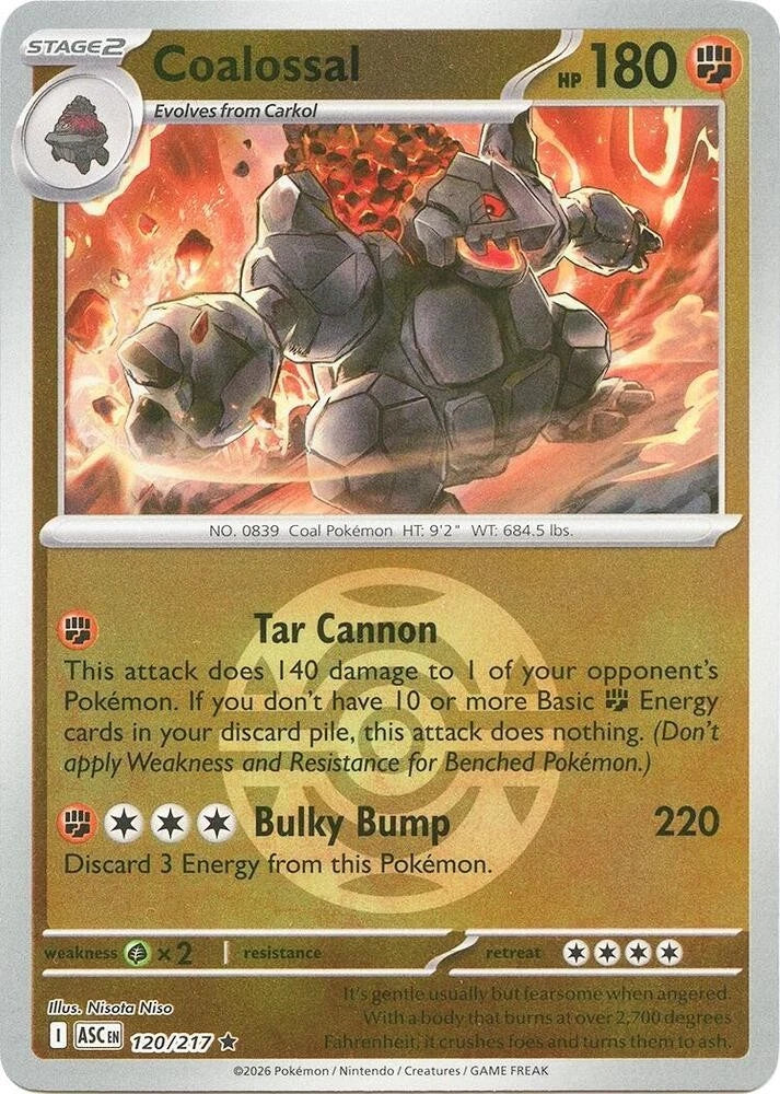Coalossal 120/217 Pokeball Pattern