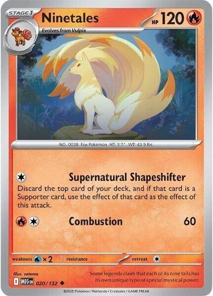 Ninetales 020/132 Reverse Holo