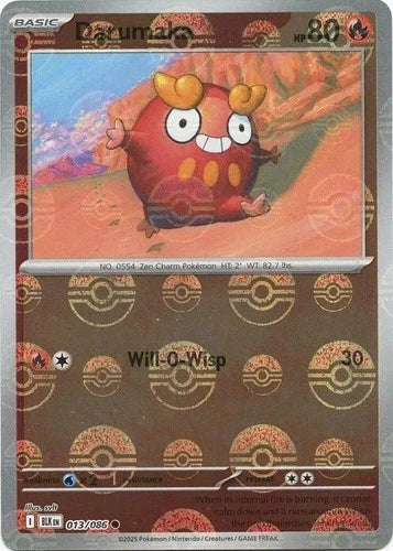 Darumaka 013/086 Poke Ball Pattern