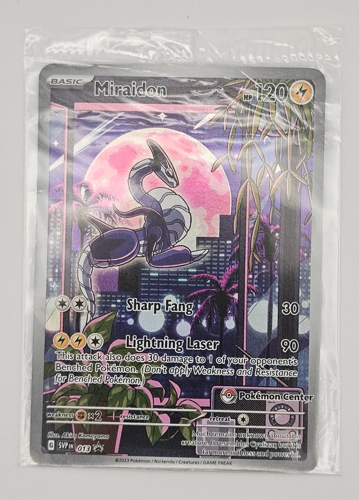 Miraidon SVP 013 - Scarlet & Violet Promos - Pokemon Center Stamped Sealed Promo