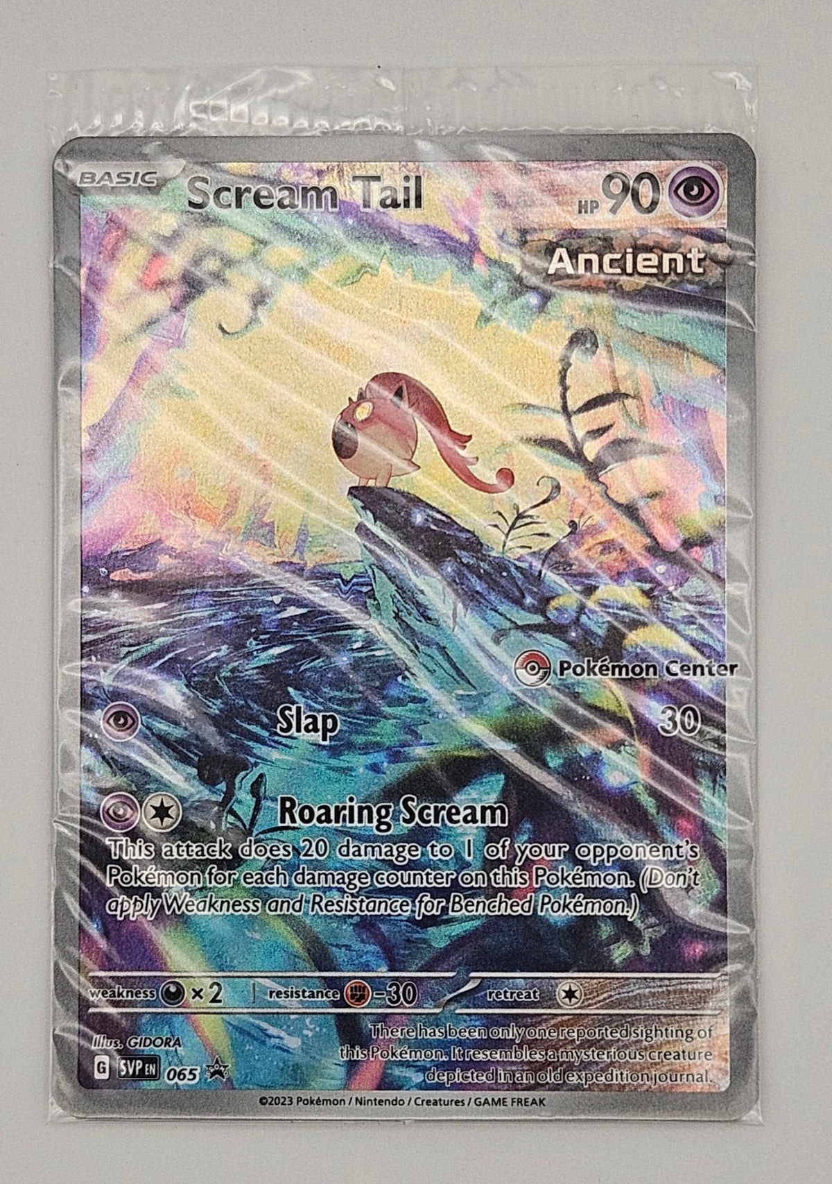Scream Tail SVP 065 - Scarlet & Violet Promos - Pokemon Center Stamped Sealed Promo