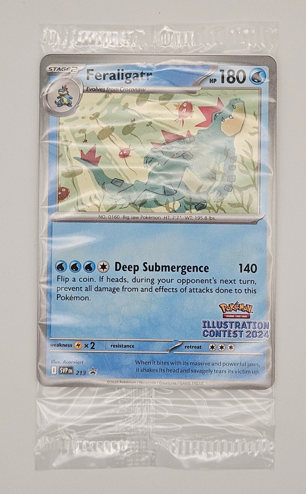 Feraligatr SVP 213 - SV Promos - Illustration Contest 2024 Sealed Promo