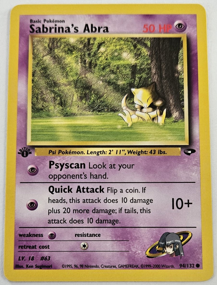 Sabrina's Abra 94/132 1st Edition
