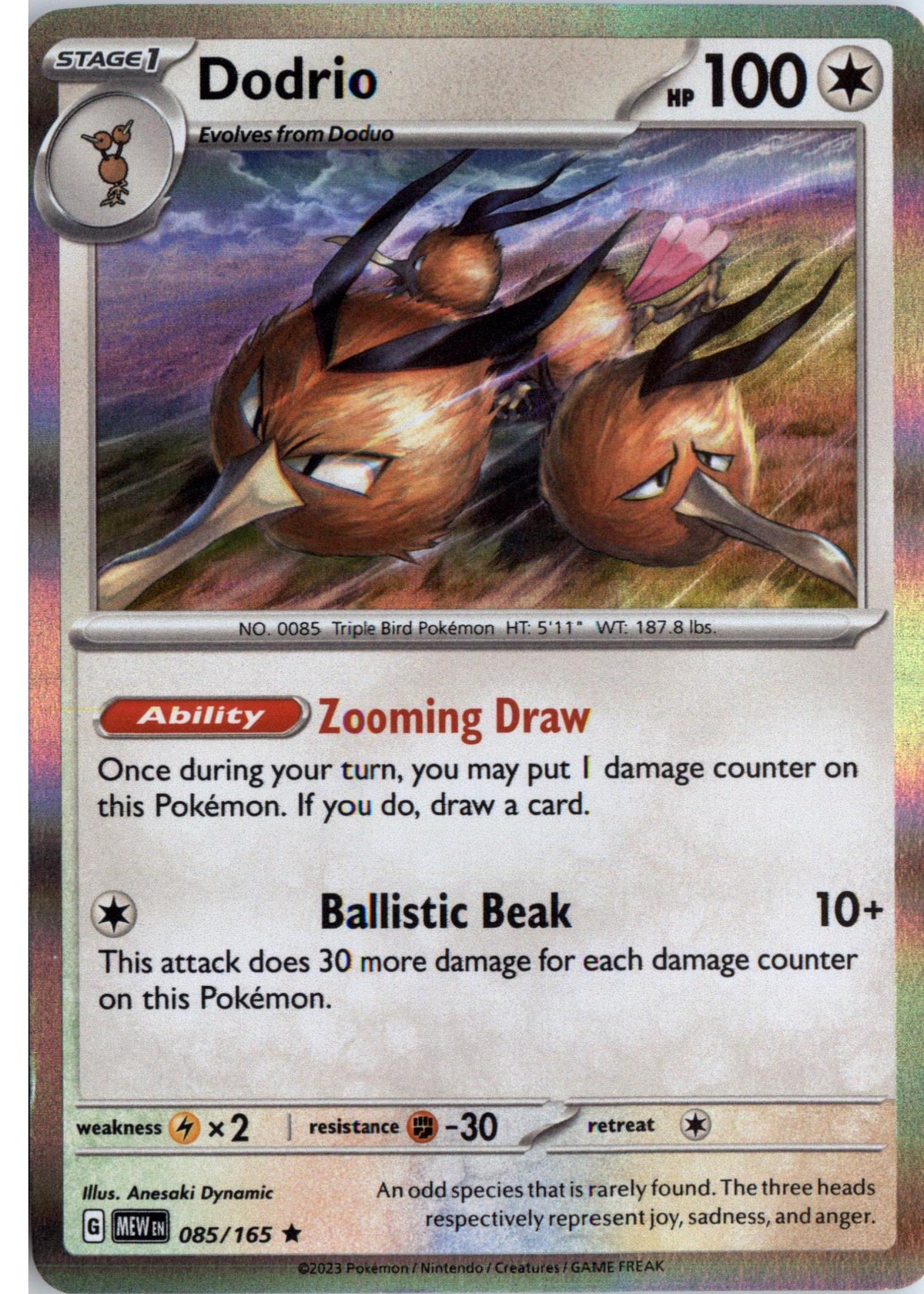 Dodrio 085/165 Holographic