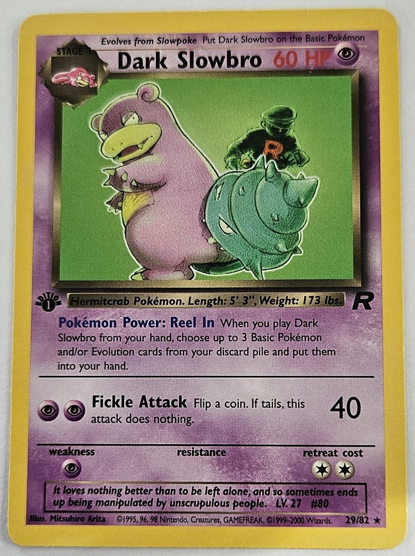 Dark Slowbro 29/82 1st Edition